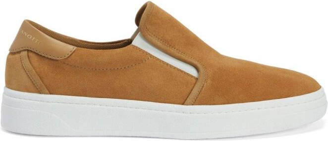 Giuseppe Zanotti Gz 94 slip-on suede sneakers Brown