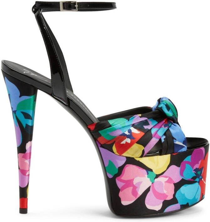 Giuseppe Zanotti GZ Aida 150mm platform sandals Black