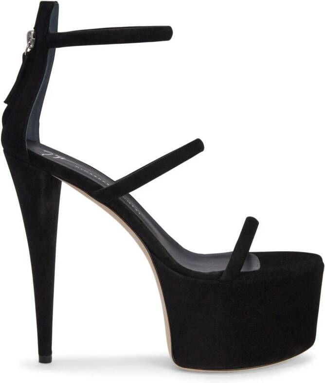 Giuseppe Zanotti 150mm GZ Aida platform sandals Black