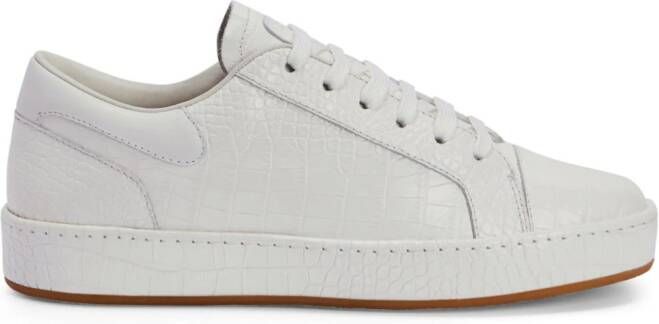 Giuseppe Zanotti GZ-City crocodile-embossed sneakers White