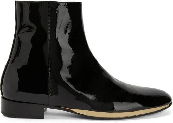 Giuseppe Zanotti GZ Flash patent-finish boots Black