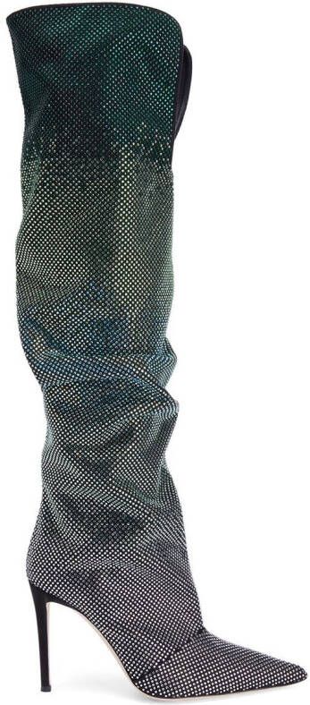 Giuseppe Zanotti 105mm GZ Gala Caleido knee-high boots Black