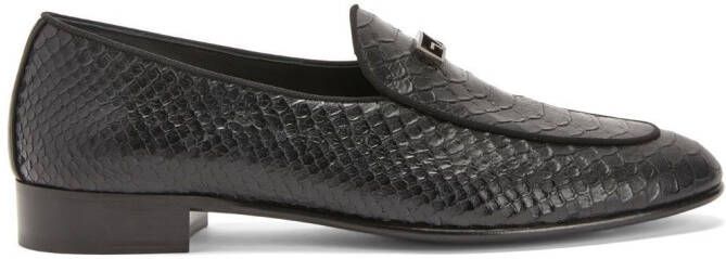 Giuseppe Zanotti GZ Rudolph leather loafers Black