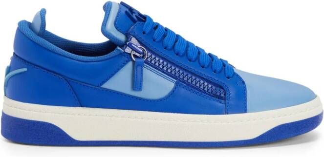 Giuseppe Zanotti Gz94 colour-block leather sneakers Blue