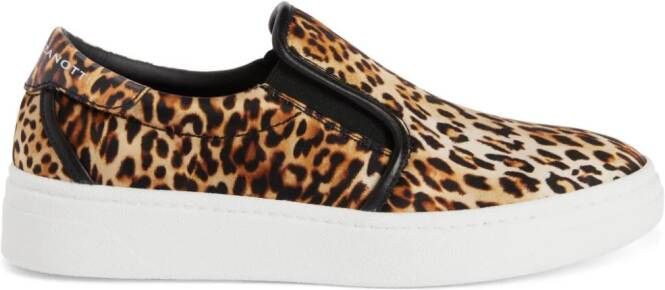 Giuseppe Zanotti GZ94 leopard-print sneakers Brown