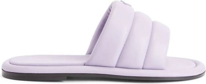 Giuseppe Zanotti Harmande quilted flat slides Purple