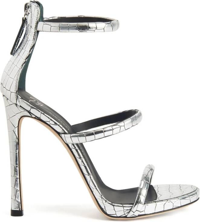 Giuseppe Zanotti 120mm Harmony sandals Silver