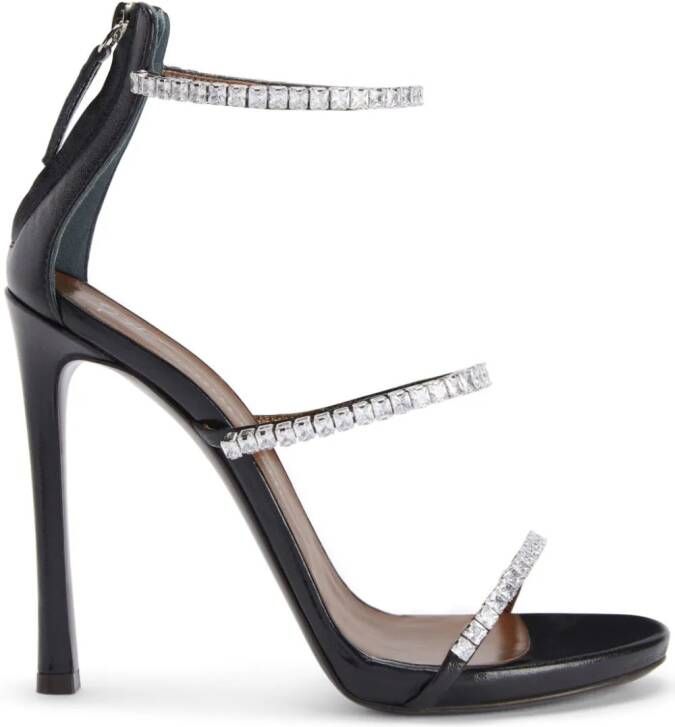 Giuseppe Zanotti 120mm Harmony Shine crystal-embellished sandals Black