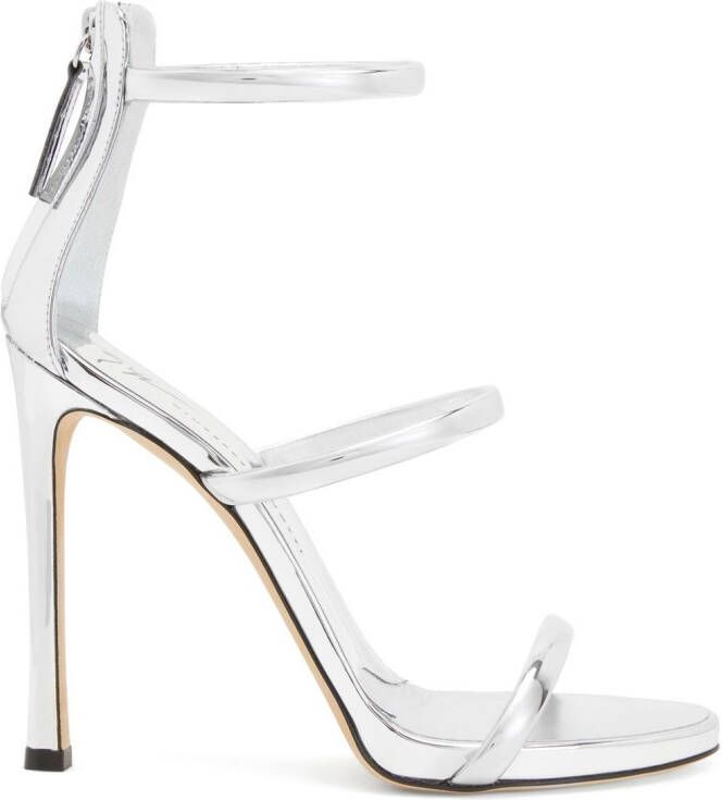 Giuseppe Zanotti 120mm Harmony sandals Silver