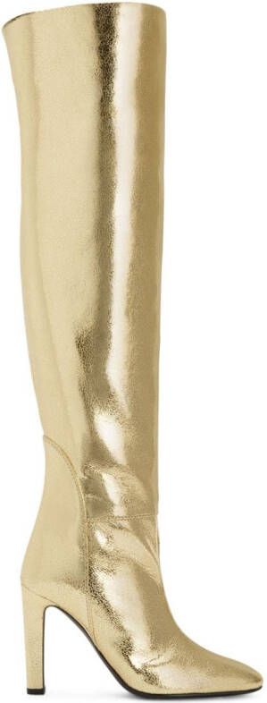 Giuseppe Zanotti 105mm Hattie knee-high boots Gold