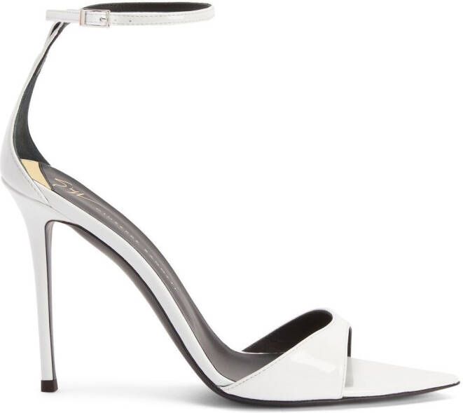 Giuseppe Zanotti 105mm Intriigo Strap sandals White