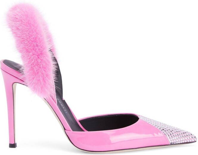 Giuseppe Zanotti Henriette Strass embellished pumps Pink