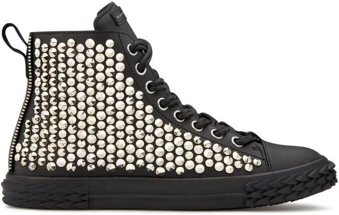 Giuseppe Zanotti high top stud-embellished sneakers Black