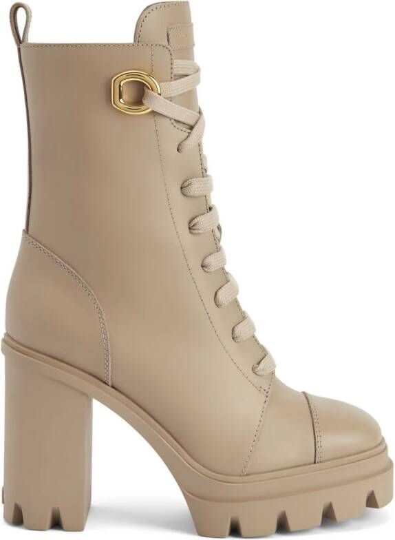 Giuseppe Zanotti 110mm Cubalibre boots Neutrals