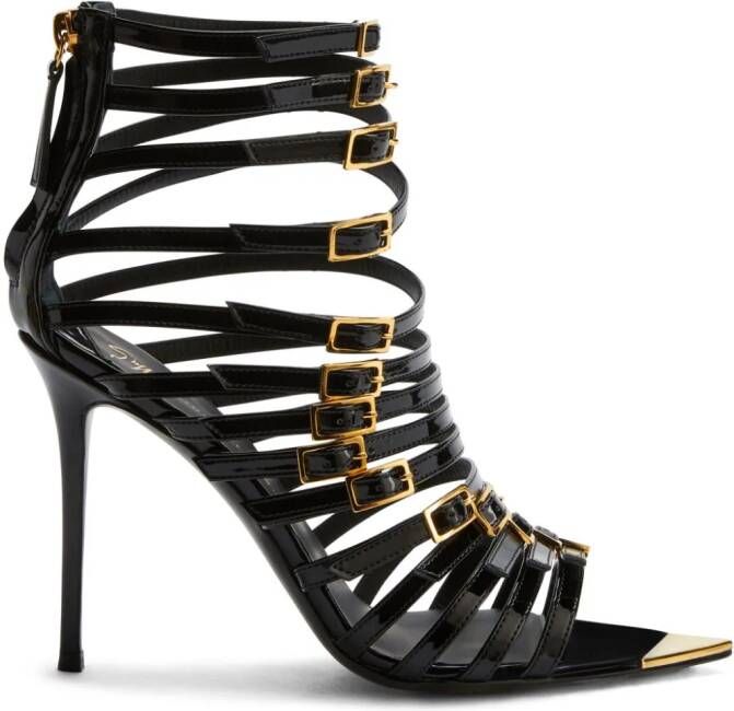 Giuseppe Zanotti 105mm Inntriigo Punk sandals Black