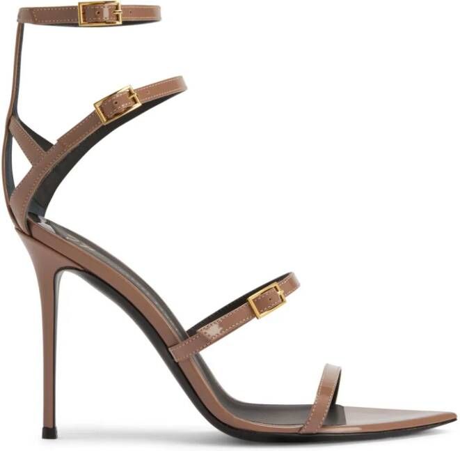 Giuseppe Zanotti Intriigo Abely 105mm sandals Brown