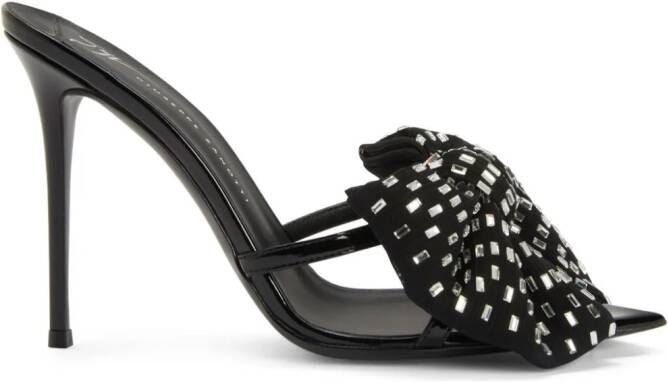 Giuseppe Zanotti 105mm Intriigo Alexandrine sandals Black