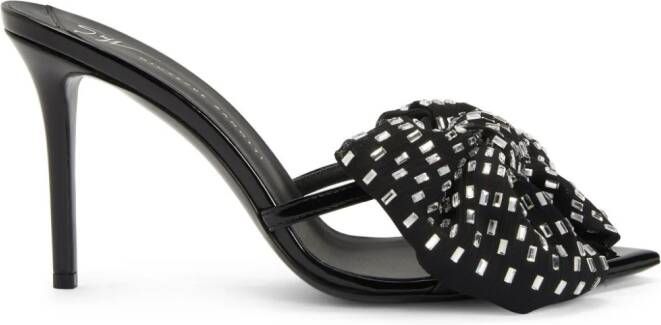 Giuseppe Zanotti Intriigo Alexandrine 90mm sandals Black