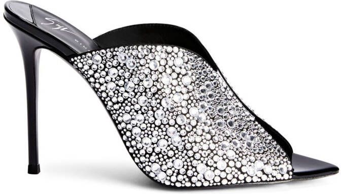 Giuseppe Zanotti 105mm Intriigo Sparkle sandals Black