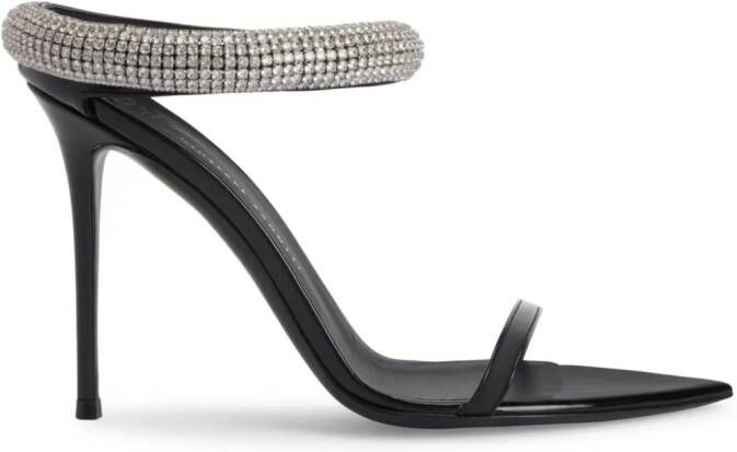 Giuseppe Zanotti 105mm Intriigo Galassia sandals Black
