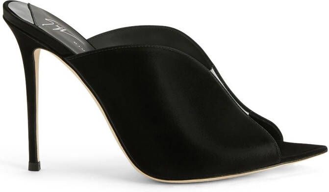 Giuseppe Zanotti 105mm Intriigo Muse sandals Black