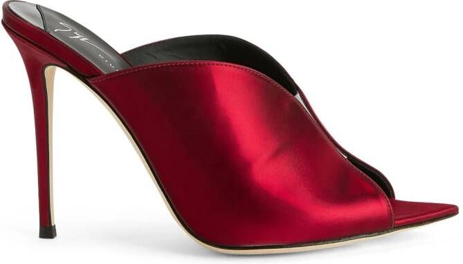 Giuseppe Zanotti 105mm Intriigo Muse sandals Red