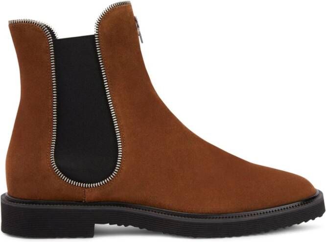 Giuseppe Zanotti Jaky suede Chelsea boots Brown