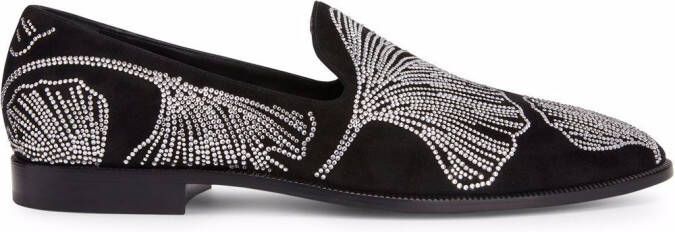 Giuseppe Zanotti Jareth crystal-embellished loafers Black