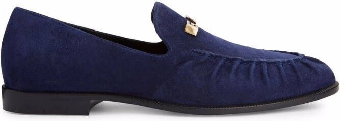 Giuseppe Zanotti Jareth suede loafers Blue