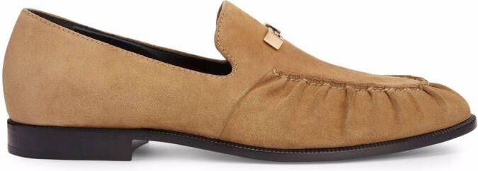 Giuseppe Zanotti Jareth suede loafers Brown