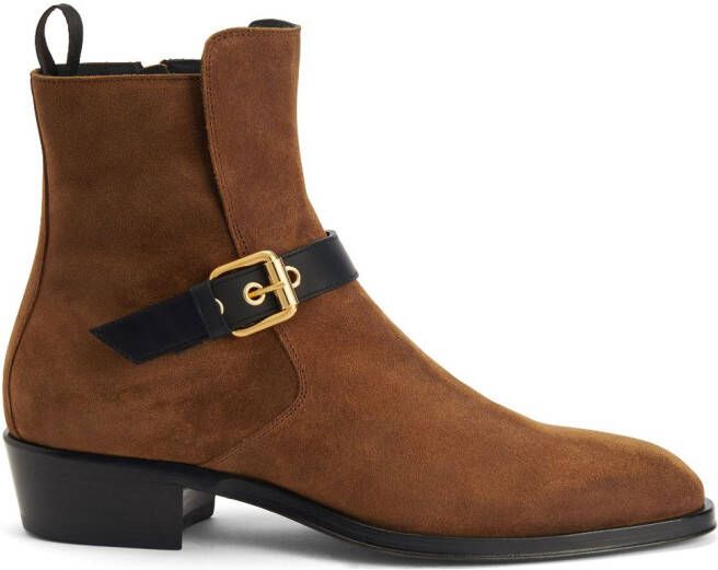 Giuseppe Zanotti Jhonny leather ankle boots Brown