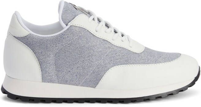 Giuseppe Zanotti Jimi Running denim-effect sneakers White