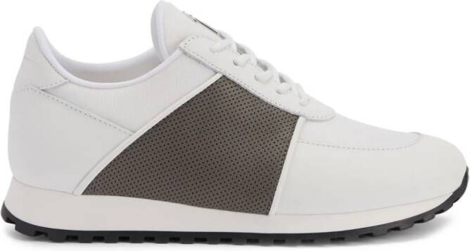 Giuseppe Zanotti Jimi Running panelled leather sneakers White