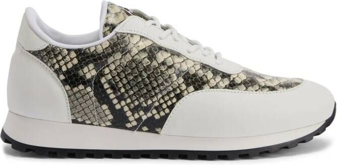 Giuseppe Zanotti Jimi Running python-print sneakers Neutrals