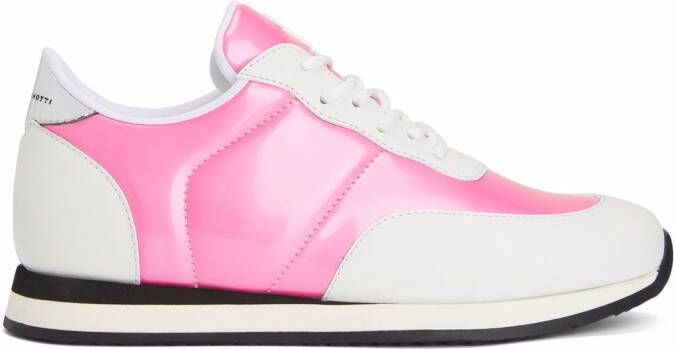 Giuseppe Zanotti Jimi two-tone sneakers Pink
