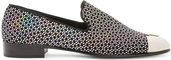 Giuseppe Zanotti Joaquin polka-dot loafers Black