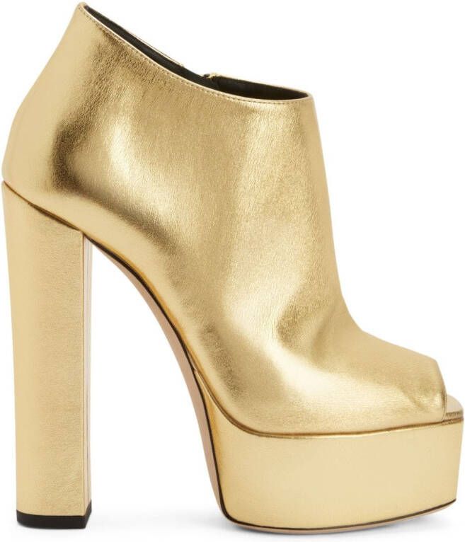 Giuseppe Zanotti 120mm Judith boots Gold