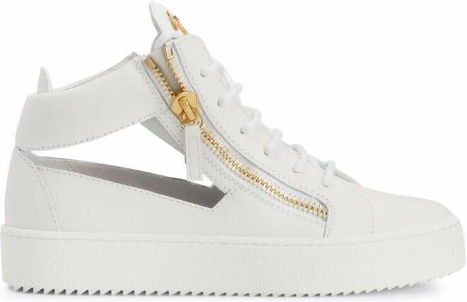 Giuseppe Zanotti Kriss cut-out sneakers White