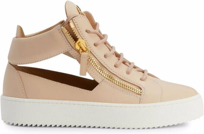 Giuseppe Zanotti Kriss cut-out sneakers Pink