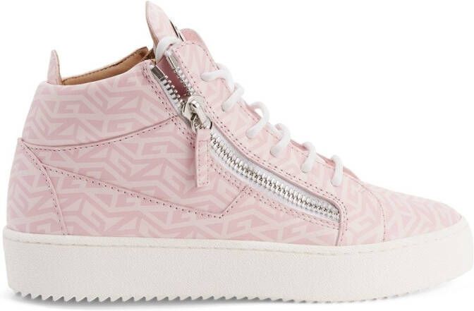 Giuseppe Zanotti Kriss Monogram sneakers Pink