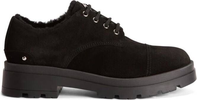 Giuseppe Zanotti Lapley suede lace-up shoes Black