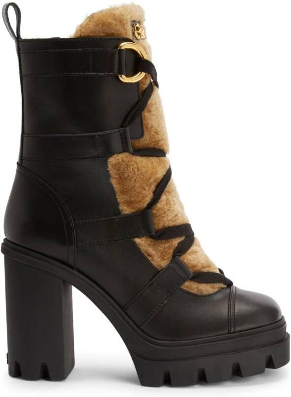 Giuseppe Zanotti Leyre 110mm leather boots Black
