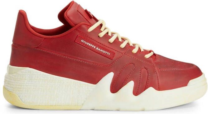 Giuseppe Zanotti logo-plaque low-top sneakers Red