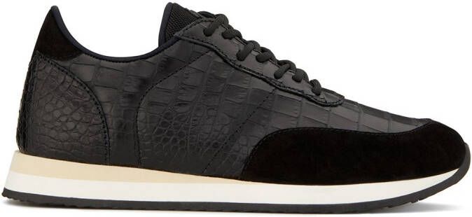 Giuseppe Zanotti low top panelled sneakers Black