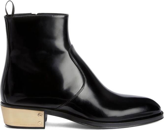 Giuseppe Zanotti Ludhovic II leather ankle boots Black