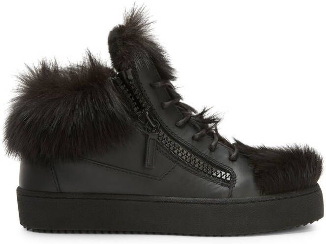Giuseppe Zanotti Marlena Winter mid-top sneakers Black