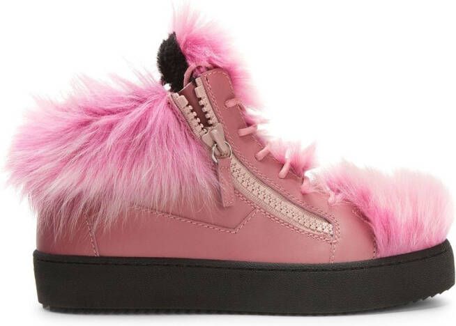 Giuseppe Zanotti Marlena Winter mid-top sneakers Pink