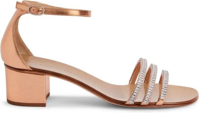 Giuseppe Zanotti 40mm Martha sandals Neutrals