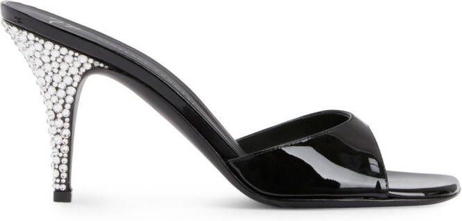 Giuseppe Zanotti Marthe crystal sandals Black
