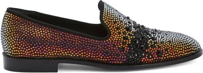 Giuseppe Zanotti Marthinique crystal-embellished loafers Black